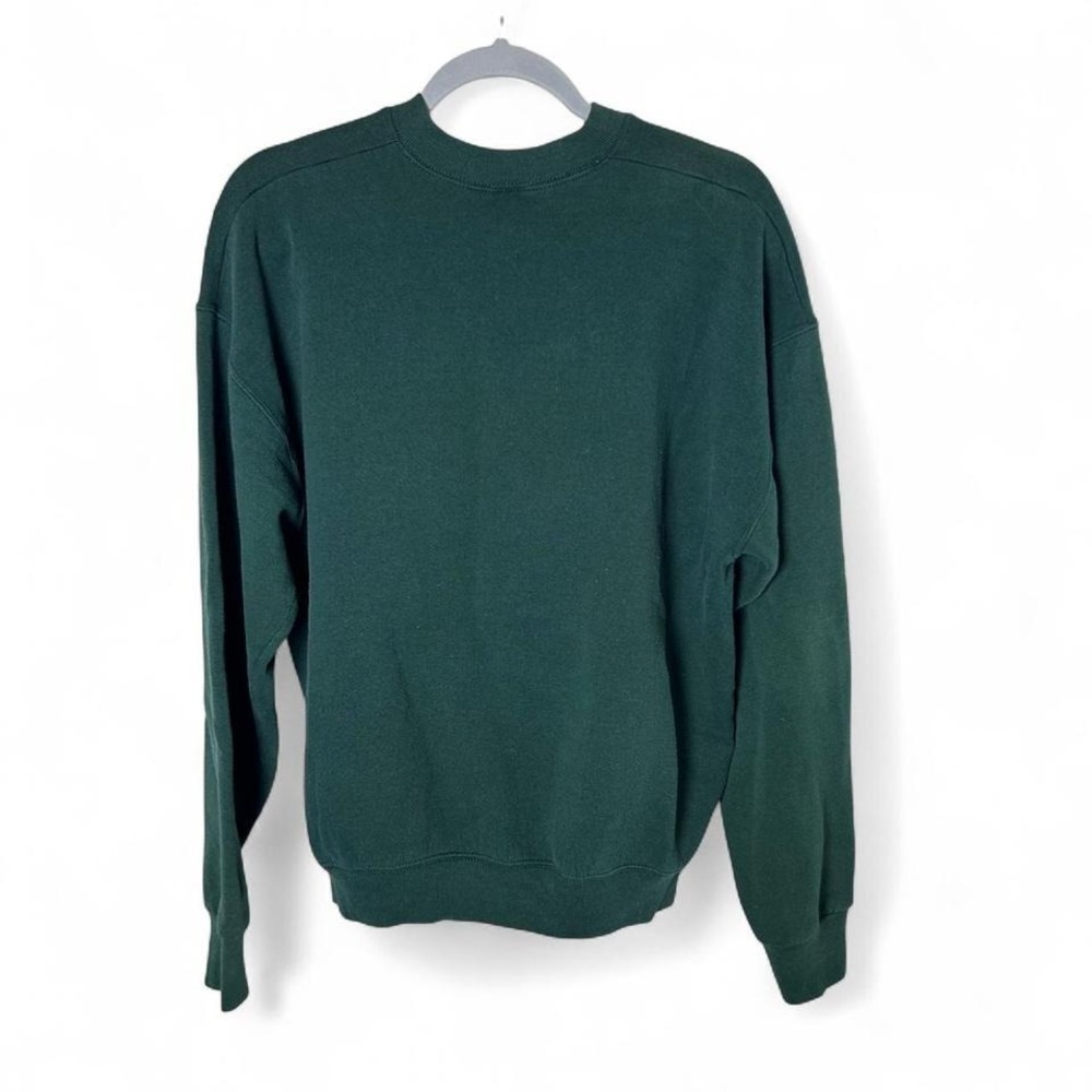 Mickey & Co. Embroidered Sweatshirt Adult XLarge Green Crewneck 90s USA Tag - Picture 2 of 5